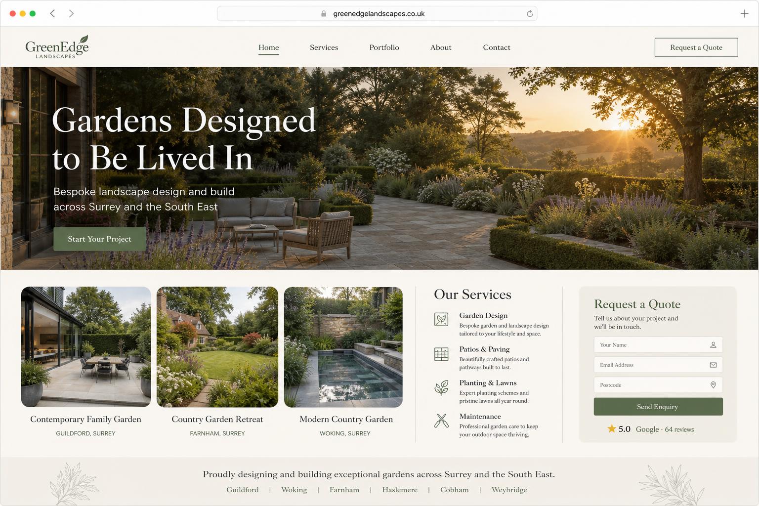 Premium local service brand refresh
