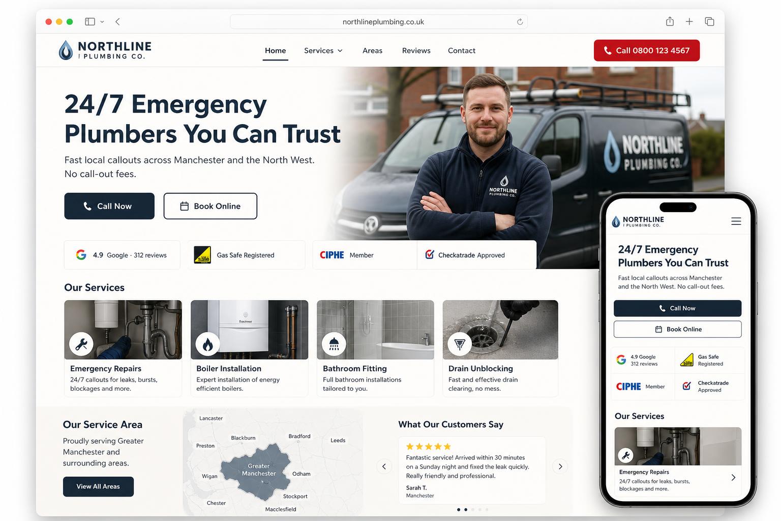 Local SEO-ready website concept
